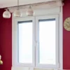 Ventana PVC Blanca Cortizo Apertura Interior Abisagrada 70 con cajón