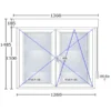 medidas Ventana PVC Blanca Cortizo Apertura Interior Abisagrada 70 V9